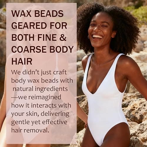 Hard Wax Hair Removal Beads - Painless Waxing for Sensitive Skin, Full Body Wax Beans with 20 Sticks for Women Men Bikini Brazilian, Armpit, Home Use (Rose, 1.1lb/17.6oz) thumbnail 6