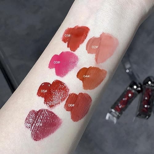 3 Farben Lipgloss Set Shine Glossy Plumping, feuchtigkeitsspendende glatte weiche Glas Finish flüssigen Lipgloss Tint für leuchtende feuchtigkeitsspendende Lippen Make-up-Set thumbnail 4