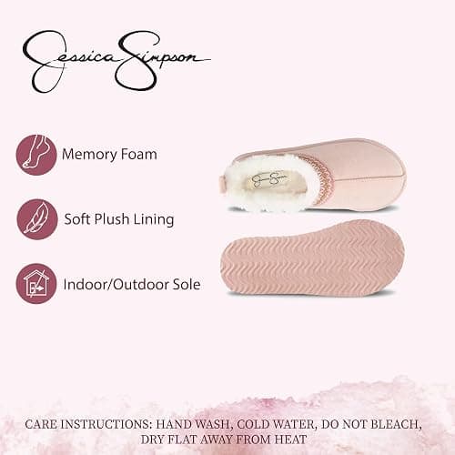 Jessica Simpson Women's Microsuede Cozy Clog Platform Slippers thumbnail 2