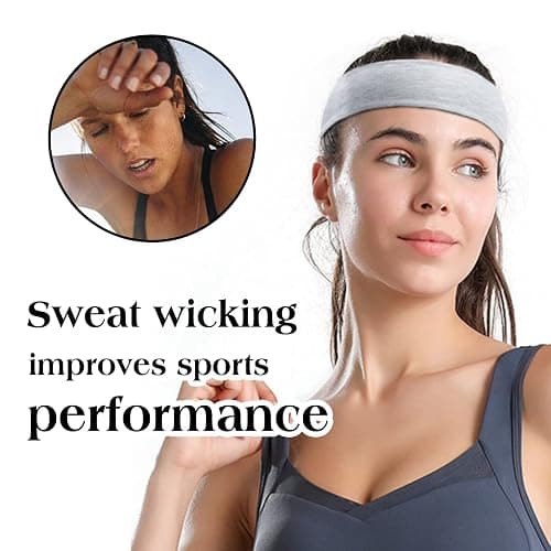 TERSE Hair Bands for Women's Hair Thin Cloth Headbands for Women Soft Stretchy Head Bands Solid Hair Hands thumbnail 5