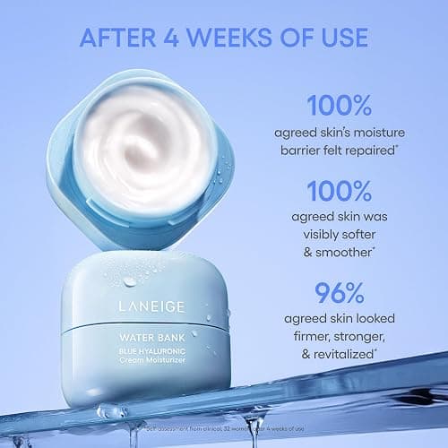Water Bank Blue Hyaluronic Acid Cream Daily Face Moisturizer: Hydrating Korean Lightweight Face Cream with Ceramides & Squalane for Lasting Deep Hydration & Skin Barrier Support thumbnail 8