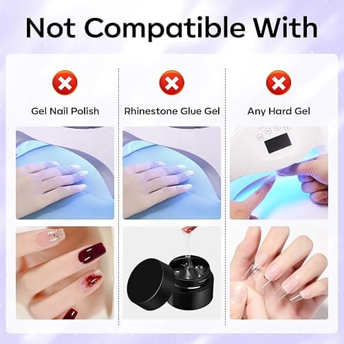 Makartt Nail Glue Remover for Press on Nails - 30ML Glueoff Easy Removal Versatile Debonder for Glue on Tips, Regular Polish, Quick Glues and Semi-Cured Sticker DIY Manicure Supply thumbnail 7