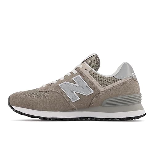 New Balance Women's 574 Core Sneaker - 5 - Grey/White thumbnail 5