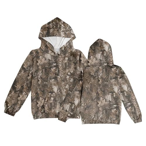 Camo Hoodies for Kids Boys Girls Cute Sweatshirt Maple Leaf Print Oversized Fleece Sweatshirts Classic Pullover with Pocket thumbnail 3
