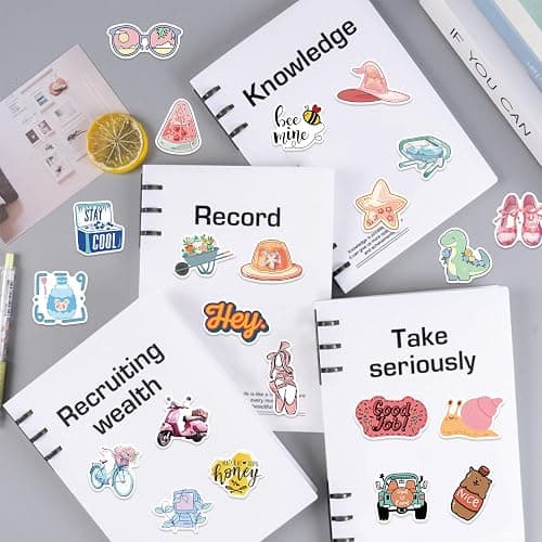 200PCS Water Bottle Stickers for Kids Teens,Vinyl Creative Stickers for Laptop Car Luggage Notebook Scrapbooks,Humorous Personalized Stickers Set,Funny Decals Pack thumbnail 7