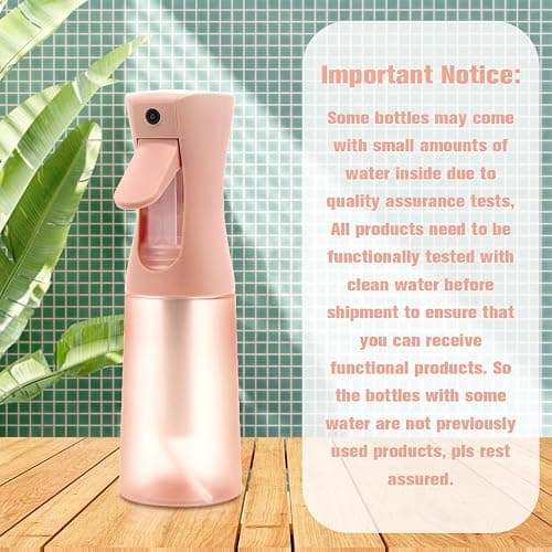 Frosted Refillable Fine Mist Spray Bottle - Ultra-Fine Continuous Spray for Hair, Skincare, Plants, Pets & Cleaning thumbnail 7