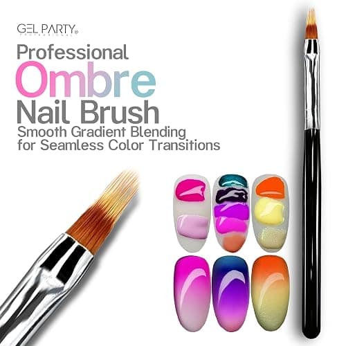 GELPARTY 32-Piece Nail Art Brush Set Professional Brushes for Acrylic, Gel, UV, Ombre, Dotting & 3D Designs | Drawing Pen For Gel Complete Kit for Salon & DIY Use thumbnail 2