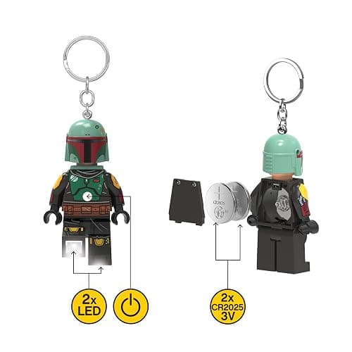 LEGO Star Wars - Large 3 Inch Tall Figure Key Light - Boba Fett (KE188H) thumbnail 5