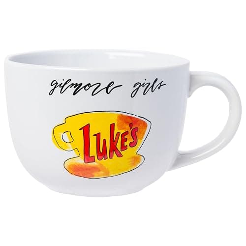 Silver Buffalo Gilmore Girls Luke's Diner Logo Ceramic Soup Mug, 24 Ounces - Image 1