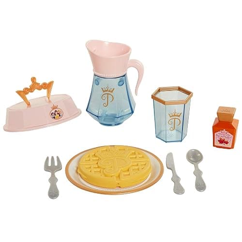 Disney Princess Style Collection Room Service Pretend Play Toy Set - with Serving Tray, Plate Cover, Pitcher & More for A Great Pretend Travel Experience - Girls Ages 3+ thumbnail 11