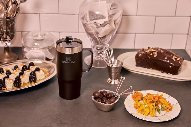 STANLEY The Everyday Suburban Mug | 16 oz | Drink Through Lid | Cup for Coffee, Tea and Drinks | Insulated Stainless Steel Coffee Mug | BPA-Free | Black 2.0 thumbnail 2
