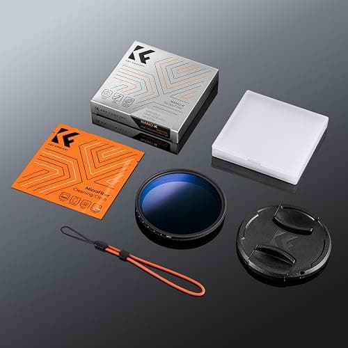 K&F CONCEPT 67mm Variable ND Camera Lens Filter ND2-ND400 (1-9 Stops) + Filter Cap + Cleaning Cloth 18 Multi-Layer Coatings Adjustable Neutral Density Ultra Slim for Camera Lenses(K-Series) thumbnail 7