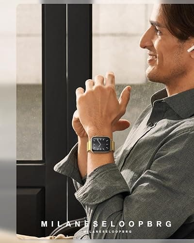 Original Stainless Steel Milanese Loop Compatible with Apple Watch Band 38mm 40mm 41mm 42mm 44mm 45mm 46mm 49mm, Magnetic Clasp Band for iWatch Series 11 10 9 8 7 6 5 4, SE 3 2 1 Ultra3 2, Women & Men thumbnail 7