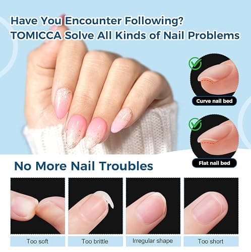 TOMICCA Kurze Mandel Nail Tips, 240 Stück 15 Größen Ultra-Matte Nageltips für Gelnägel Full Cover Press On Nails für Nagelverlängerung, Nail Art DIY zu Hause & Nagelstudio thumbnail 5