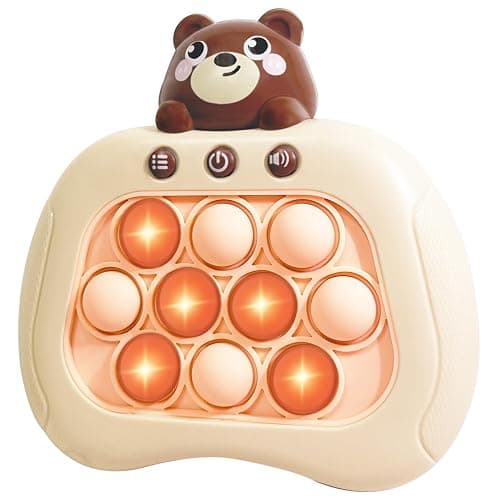 Intoypad Pop The Target! Handheld Speed Push Game Machine: A Fun Multiplayer Game for Family. Sensory Fidget Toy Christmas Toys Gifts for 6 7 8 9 10 11 12 Years Old Kids Road Trip Car Games Kids Bear - Image 1