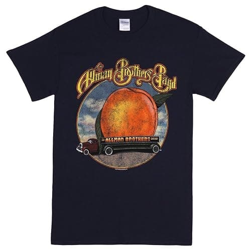 Allman Brothers Band Eat A Peach Truck T-shirt-Blue - Image 1