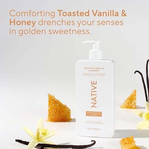 Native Moisturizing Body Lotion Contains Naturally Derived Plant-Based Moisturizers for Women and Men | Restores Dry Skin, Toasted Vanilla & Honey, 16.5 fl oz thumbnail 4