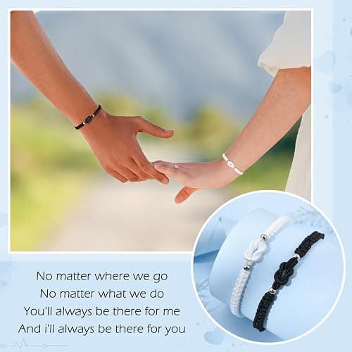 PZXHRY Matching Bracelets For Couple Anniversary for Him Her Relationship thumbnail 4