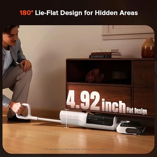 roborock F25 GT Vacuum Mop All in One, Wet Dry Vacuum Cleaner Cordless, 20000Pa Floor Cleaner Machine for Tile Hardwood Wood Vinyl Floor, Edge to Edge Self Cleaning Electric Mop with 180° Lie-Flat thumbnail 5