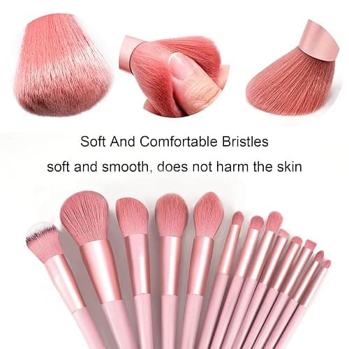 Koccido Makeup Brushes 22 Pcs Makeup Kit,Foundation Brush Eyeshadow Brush Make up Brushes Set (Pink, 22 Piece Set) thumbnail 2