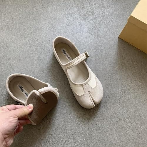 Tabi Shoes Women Mary Janes Ballet Flat - Low Top Split Toe Orthopedic Cute Casual Comfortable Walking Lightweight Female Solid All-Match for Daily Wear Beach Travel Athleisure Standing All Day thumbnail 2