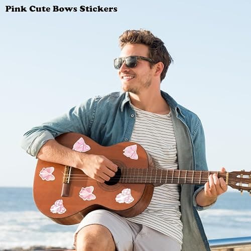 103Pcs Pink Bow Stickers for Water Bottles Cute Patterns Self-Adhesive Dampproof Vintage Aesthetic Stickers Laptop Phone Journal,Bow Knot Decal Decor Stickers Gifts for Kids Girls Women thumbnail 2