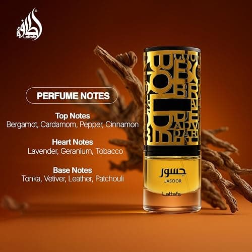Lattafa Jasoor Eau De Parfum Spray for Men, 3.4 Ounce thumbnail 5