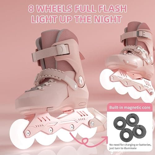 SWAY Adjustable Inline Skates for Kids, Teens and Adults, All Wheels Light Up High Performance Roller Skates for Boys and Girls Ideal for Roller Skate thumbnail 6