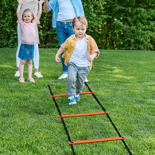 GHB Pro Agility Ladder Agility Training Ladder Speed 12 Rung 20ft with Carrying Bag thumbnail 7