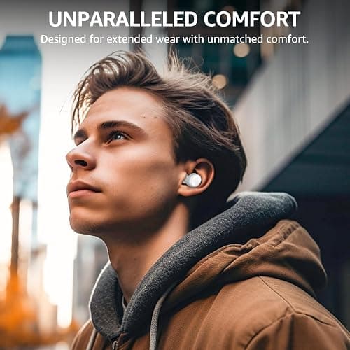 TOZO T6 Wireless Earbuds, IPX8 Waterproof Ear Buds, Stereo Bass Sound Bluetooth 5.3 Headphones in Ear, 50 Hours Playtime Earphones, Wireless Charging Case, Custom 32 EQ via APP thumbnail 8