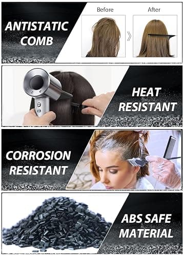 Slick Back Hair Brush, Hair Wax Stick 4Packs Set - Wax Sticks for Hair Flyaways, Baby Hairs, Edge Control - Sleek Ponytail & Bun Accessories for Women Kids & Girls thumbnail 4