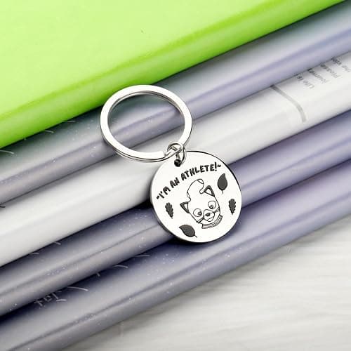 FAADBUK Cartoon Movie Inspired Mr Fox Gift I'm an Athlete Keychain thumbnail 5