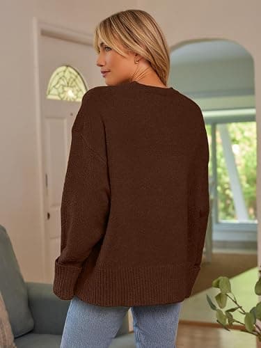 LILLUSORY Women's Oversized Sweaters Fuzzy Chunky Warm Pullover Sweater thumbnail 5