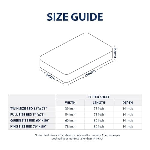 Cathay Home Luxury Wrinkle And Fade Resistant Double Brushed Ultra Soft Microfiber 14-inch Standard Pocket Single Fitted Sheet, Gray, Twin - Black Twin thumbnail 2
