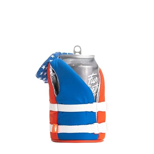 Puffin - The Liberty Life Vest - Insulated 12 oz Can Cooler I Beer Bottle & Soda Can Insulator, Keep Drinks and Beverages Cold thumbnail 2
