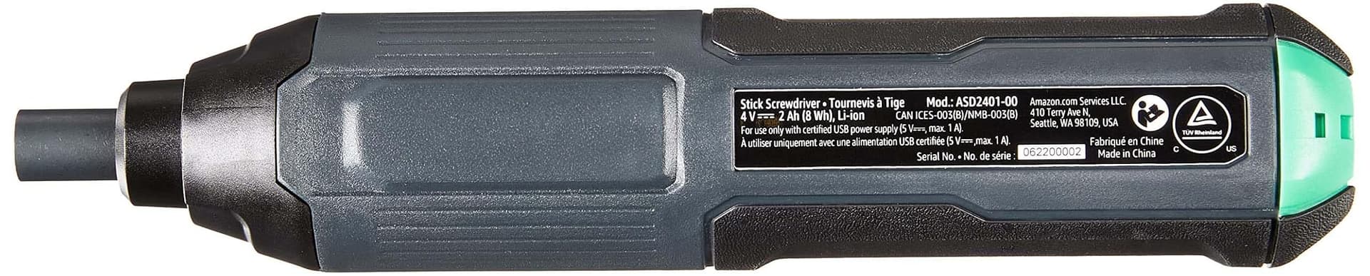 Amazon Basics by SKIL 4V Cordless Stick Screwdriver with 10-Piece Bit Set and USB Cable thumbnail 3