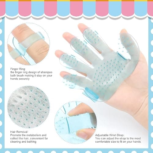 Rabbit Grooming Kit, Rabbit Brush for Shedding with Bunny Nail Clipper, Rabbit Nail Trimmers with Pet Combs for Hamster Guinea Pig Ferret by KALAMANDA thumbnail 5