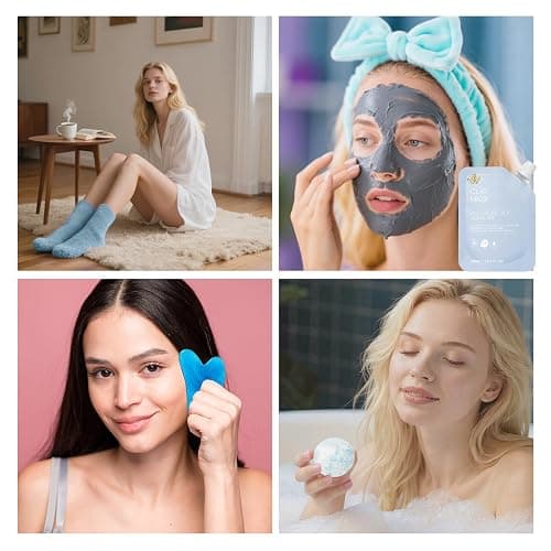 Gifts for Women, 55 Pcs Hydrating Skin Care Set, Home Spa Basket for Women | Self Care Gift Kit, Bath & Body Spa Basket Gift Set, Face Sheet Masks, Face Serum, Christmas, Birthday, Anniversary, Mom thumbnail 5
