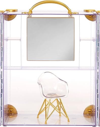 Rainbow High Deluxe Fashion Closet for 400+ Looks. Portable Clear Acrylic Playset Features 31+ Designer Doll Clothing & Accessories, Gift for Kids & Collectors, Toys for Kids Ages 6 7 8+ to 12 Years thumbnail 4