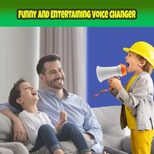 Megaphone for Kids - Cool Voice Changer Toy for Kids - Record & Play and Siren - Ideal Gift for Boys & Girls Ages 5-6-7-8+ Years old - Voice Changing Device - Cool Outdoor Toys Gift Ideas for Kid thumbnail 3