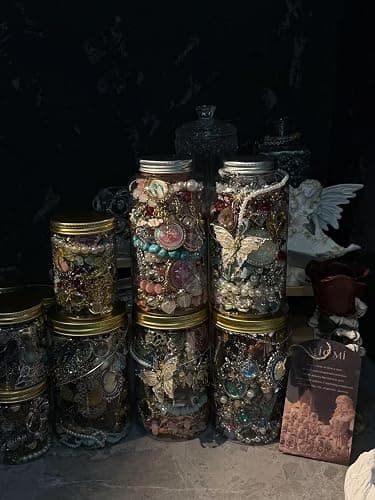 mystery jewelry jar custom mystery jewelry jar vintage whimsical fairy gothic thumbnail 5