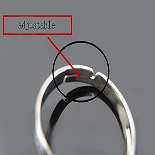 Carykon 2 PCS Oval Mood Ring Retro Style Adjustable Finger Ring For lovers Friends-One size fits all thumbnail 4