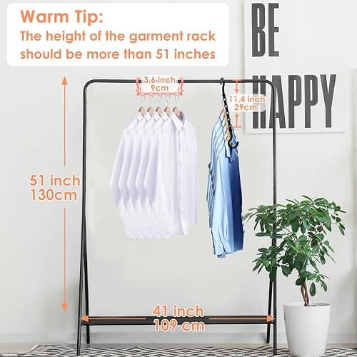 Closet Organizers and Storage, Sturdy Space Saving Hanger for Heavy Clothes, Upgraded Cascading Hangers, Magic Closet Organization Clothes Hangers, College Dorm Room Essentials for Girls, 8 Pack thumbnail 2