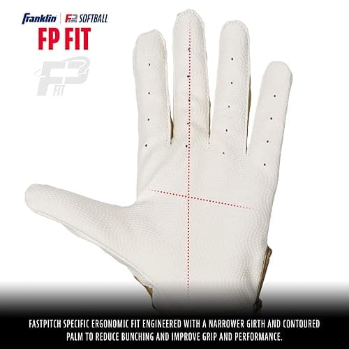 Franklin Sports Classic X Fast Pitch Batting Gloves thumbnail 2