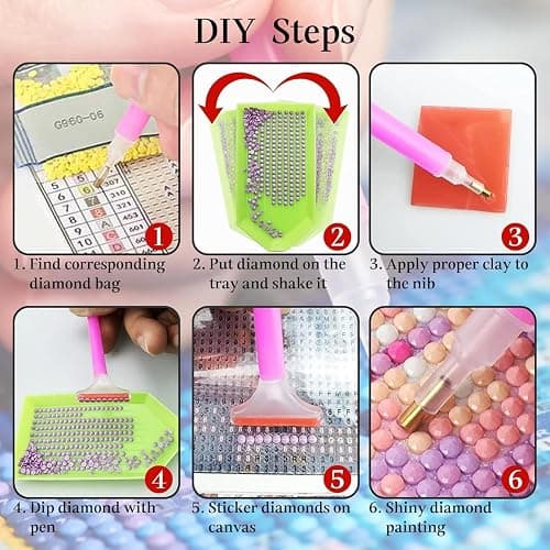 Diamond Art Kits for Adults-Diamond Painting Kits for Adults,DIY 5D Full Drill Diamond Art Perfect for Relaxation and Home Wall Decor (12x16 inch) thumbnail 6