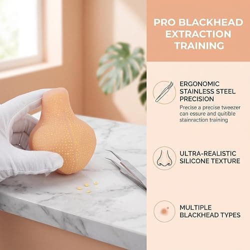 Portable Pimple Popping Toy, Realistic Silicone Nose Pimple Popper Toy, Refillable Blackhead Popping Toys for Stress Relief, Anxiety Distraction, Sensory Satisfaction, Couples Novelty Play (Beige) thumbnail 7