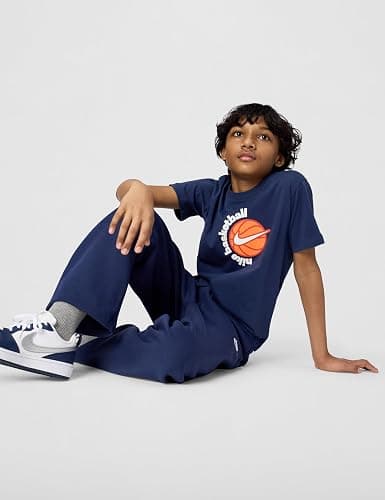 Nike Unisex Big Kids' Sportswear Loose Open-Hem Pants - Boys and Girls thumbnail 2