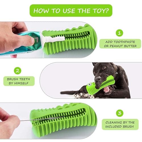 Cutiful Dog Toys for Aggressive Chewers Large Medium Breed, Indestructible Dog Toothbrush Chew Toys, Squeaky Interactive Tough Extremely Durable, Dogs Toys to Keep Them Busy thumbnail 4