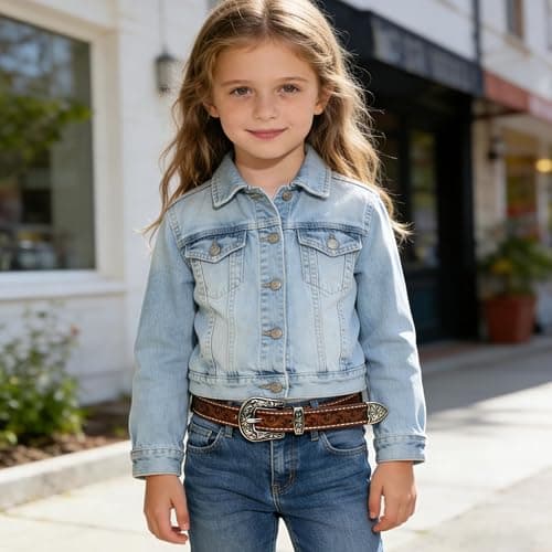 Western Fashion Cowgirl Cowboy belts for Girls Women Boys Jeans Pants Dresses thumbnail 5