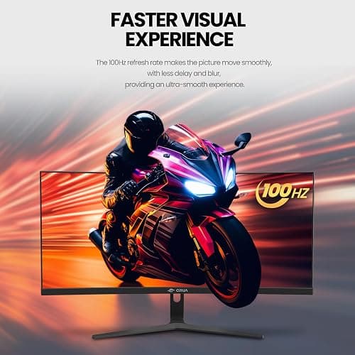 CRUA 30Inch Ultrawide Curved Monitor, 21:9 WFHD(2560x1080P) VA Computer Monitor, 99% sRGB 100HZ 1500R PC Monitors Support FreeSync, Wall-Mounted, with HDMI/DP Display Port-Black - 30Inch - Black thumbnail 5